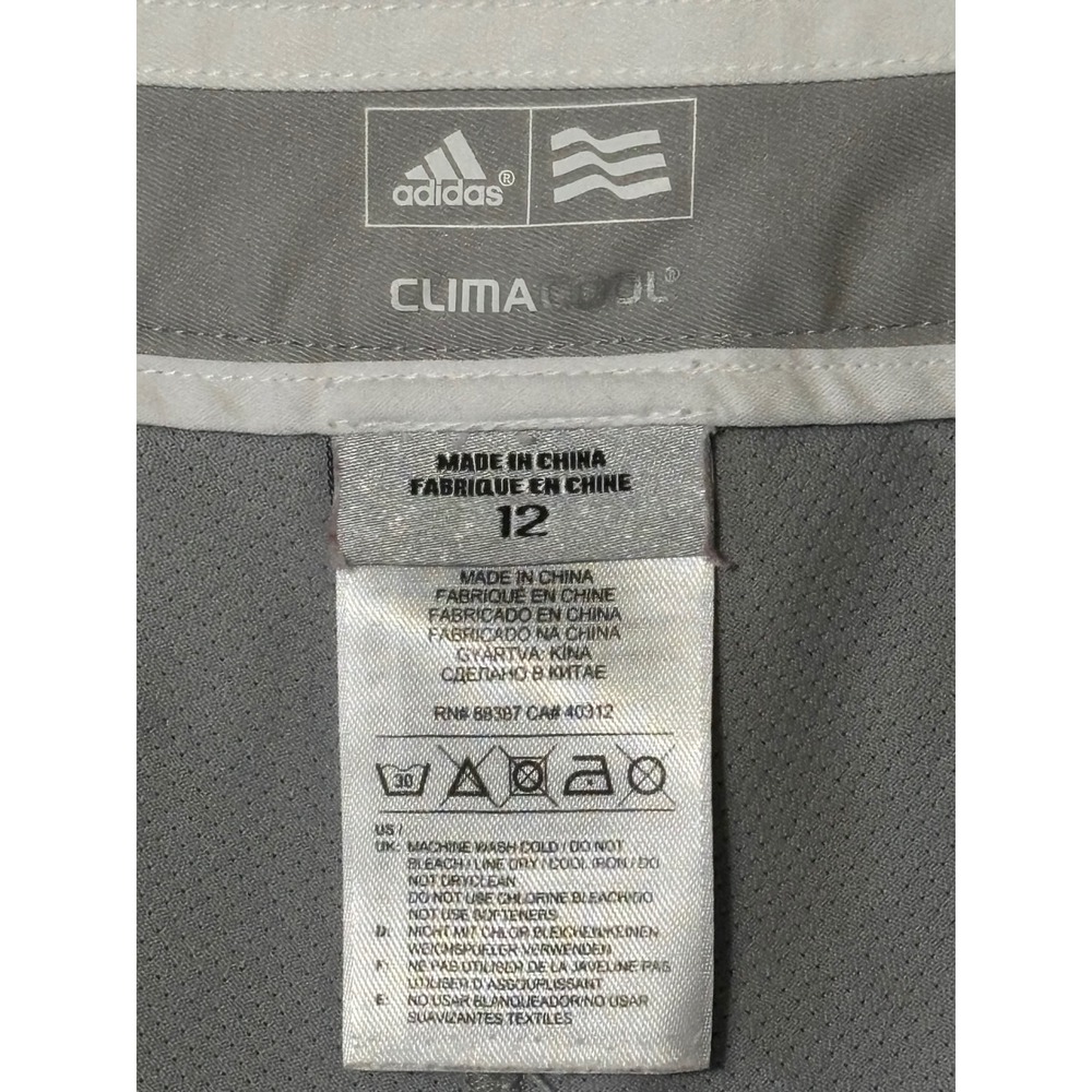 Adidas ClimaCool Womens Golf Skort Size 12 Gray Pleated Athletic Skort - Picture 4 of 6